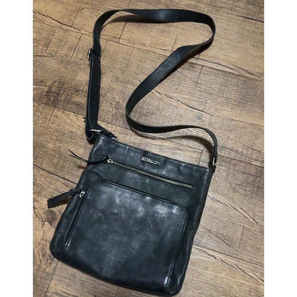 Estalon 100% genuine leather crossbody bag